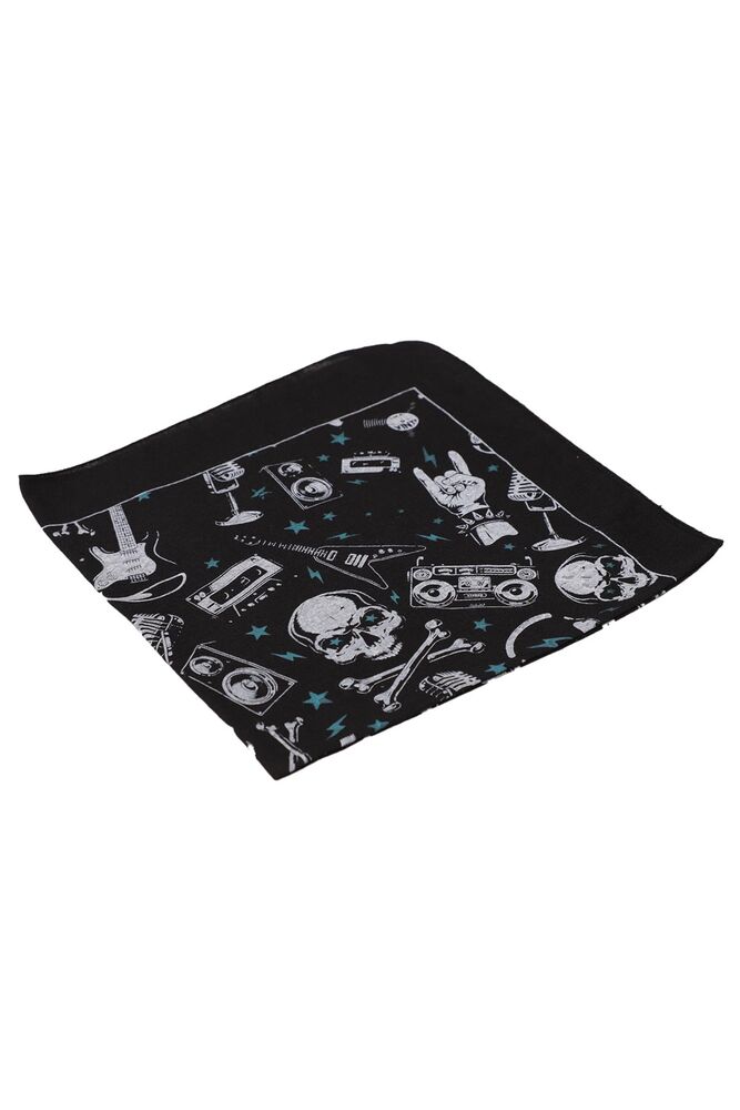 Baskılı Bandana 03 | Siyah