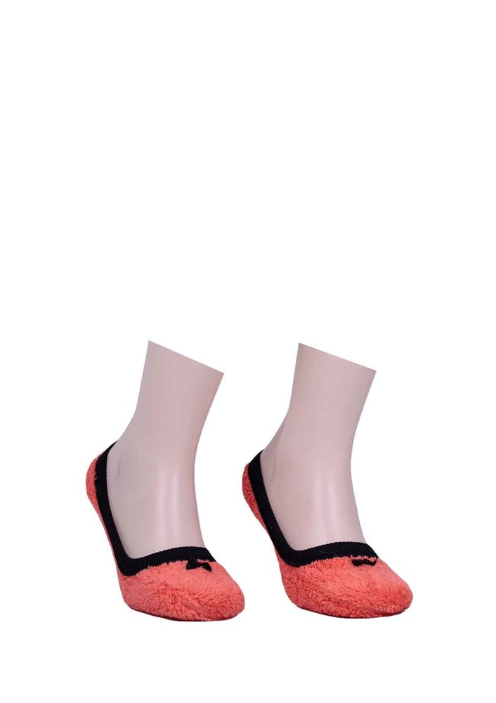 Arc Kurdeleli Peluş Babet Çorap 088 | Turuncu