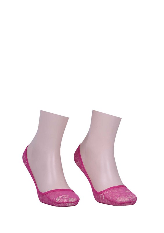 CALZE VİTA - Calze Vita Dantelli Babet Çorap 335 | Pembe