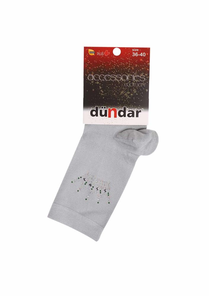 Dündar Taç Desenli Çorap 8508 | Gri
