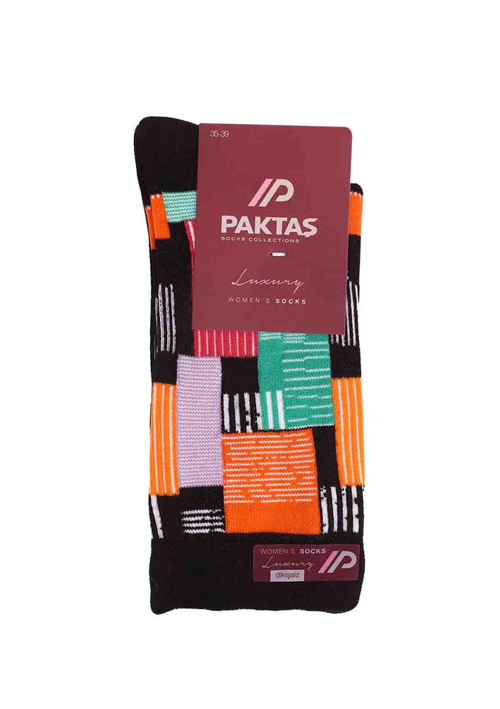 Paktaş Desenli Çorap 2588 | Siyah