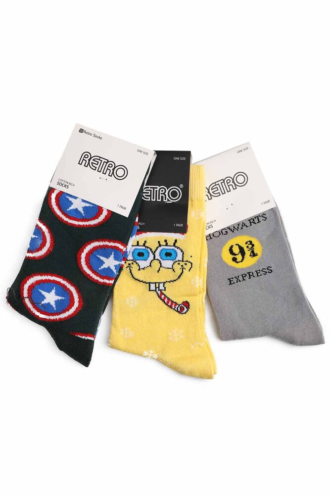 Renkli Çorap Seti 3 lü Set 100