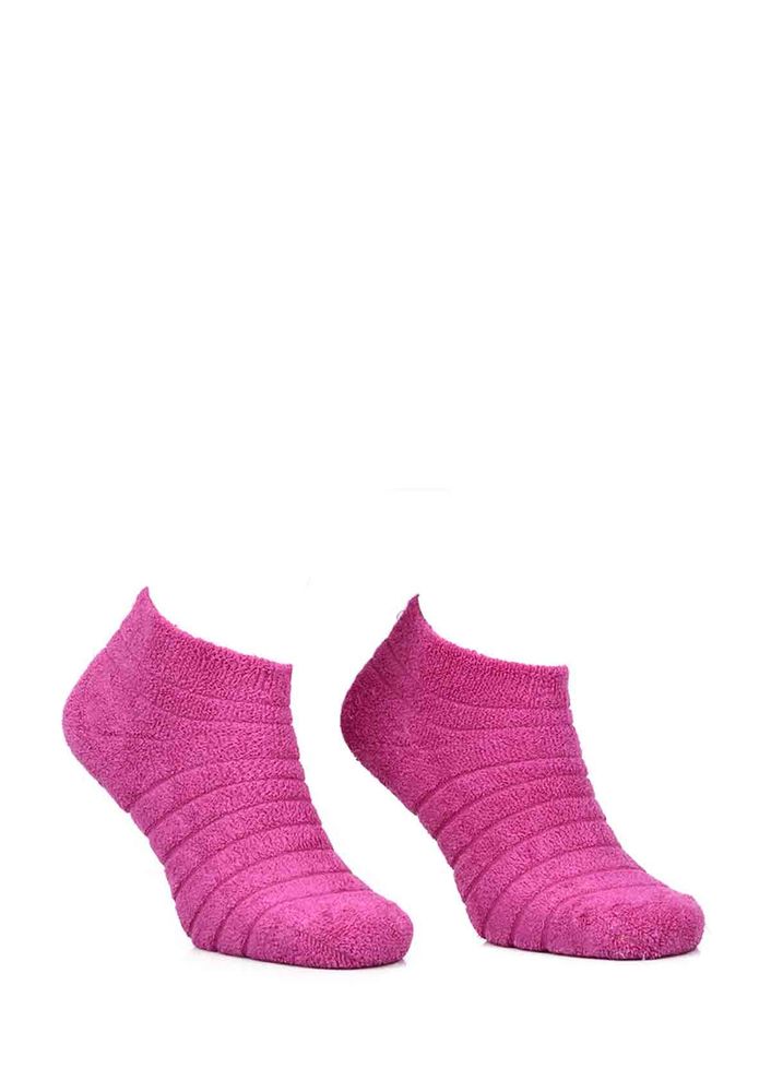 Desenli Bambu Çorap 404 | Pembe