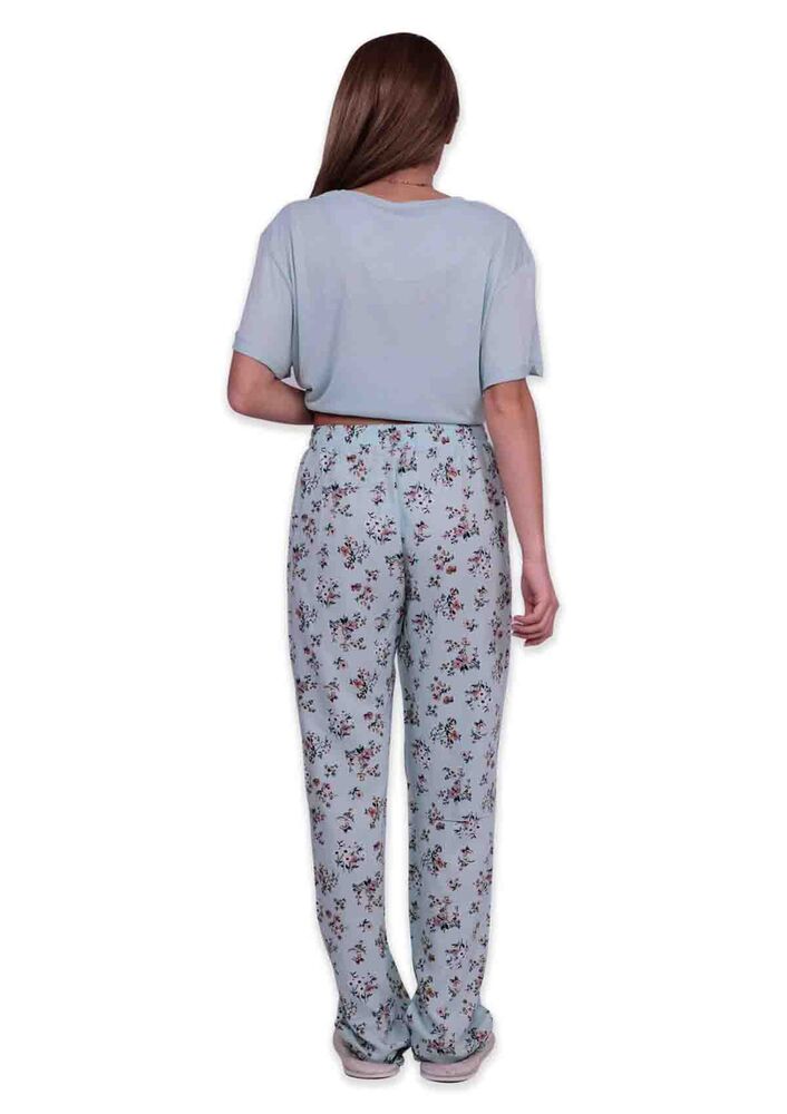 Aydoğan Baskılı Poplin Kısa Kollu Pijama Takımı 9001 | Su Yeşili