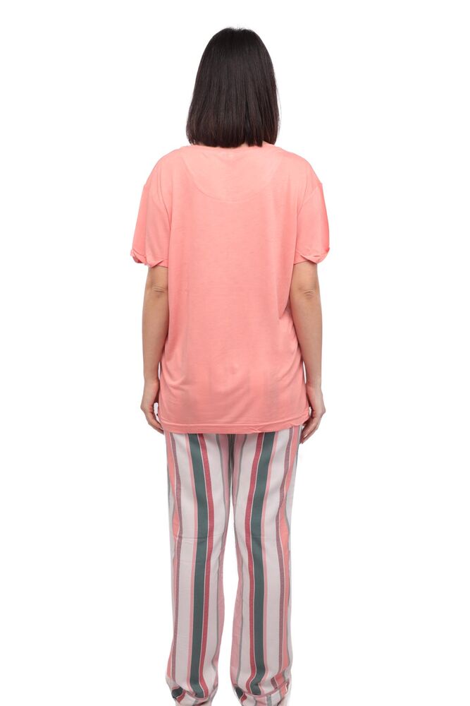Aydoğan Baskılı Poplin Kısa Kollu Pijama Takımı 9002 | Yavru Ağzı