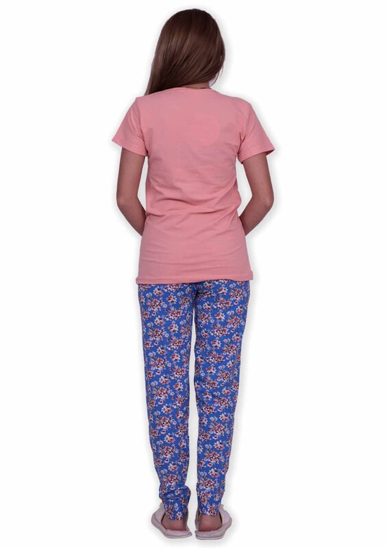 Sude Peace Baskılı Kısa Kollu Pijama Takımı | Yavru Ağzı - Thumbnail