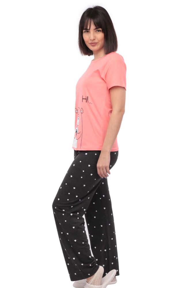 Sude Ayıcık Baskılı Kısa Kollu Pijama Takımı 2919 | Yavru Ağzı