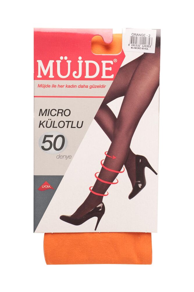 Müjde Micro Külotlu Çorap 50 Den | Turuncu