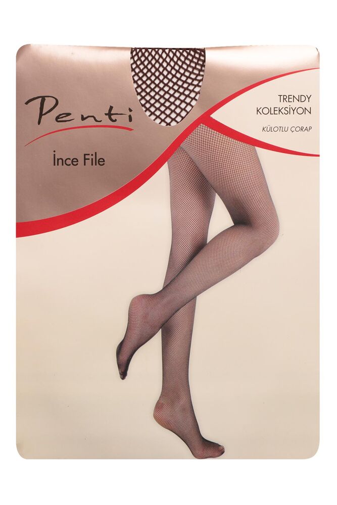 Penti İnce File Külotlu Çorap 44 | Kestane