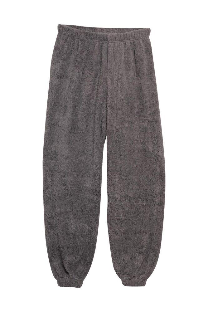 Kadın Peluş Pijama Takımı 5630-1 | Antrasit