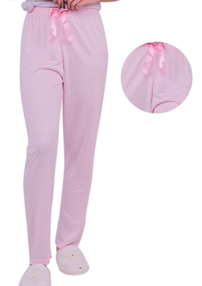Kalp Desenli Pijama Altı 20106 | Pembe
