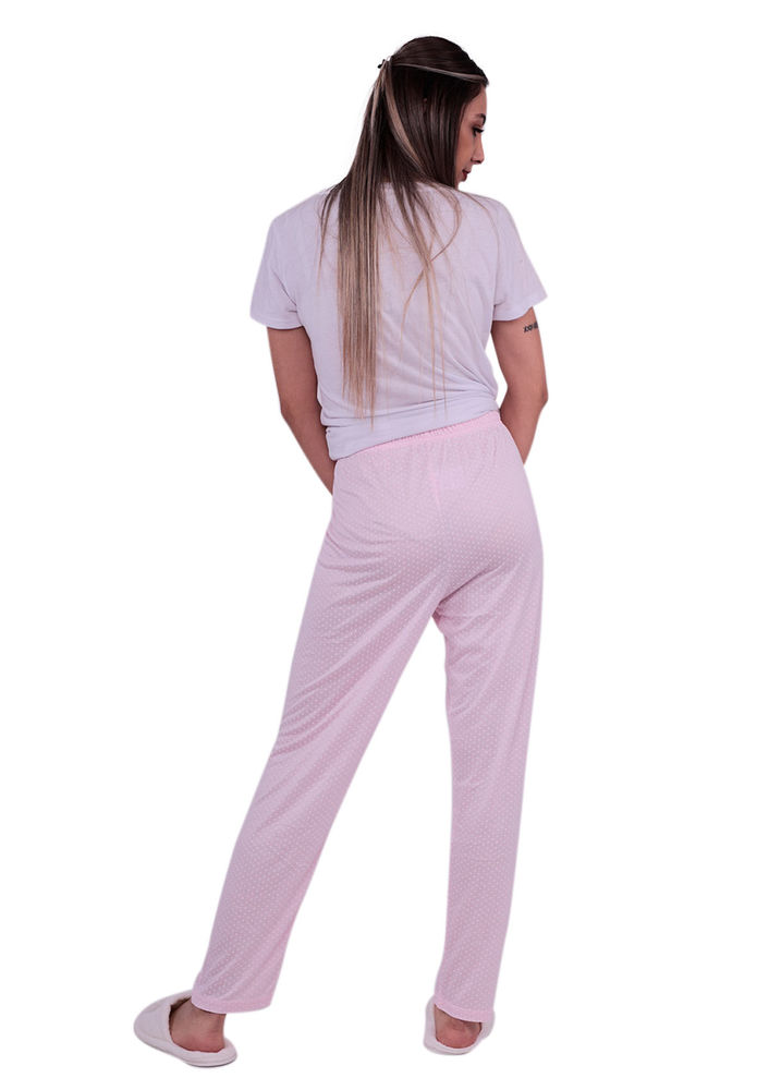 Kalp Desenli Pijama Altı 20106 | Pembe