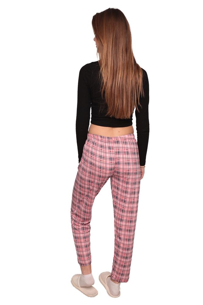 Desenli Kadın Pijama Altı 1904 | Pembe