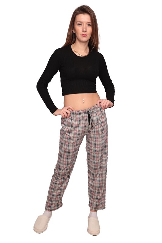 DRN - Desenli Kadın Pijama Altı 1904 | Yeşil