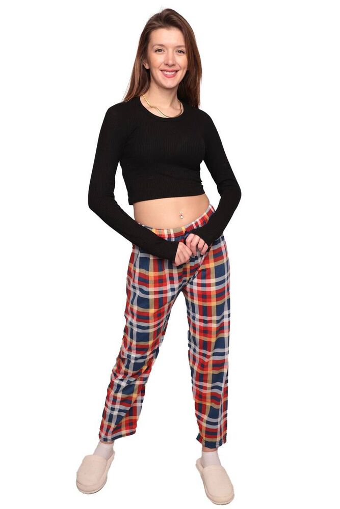 Kareli Kadın Pijama Altı 1904 | Renk1