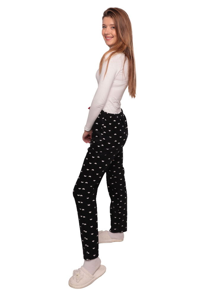 Cepli Kadın Polar Pijama Alt 1012 | Siyah