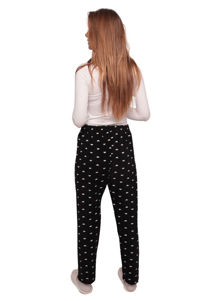 Cepli Kadın Polar Pijama Alt 1012 | Siyah