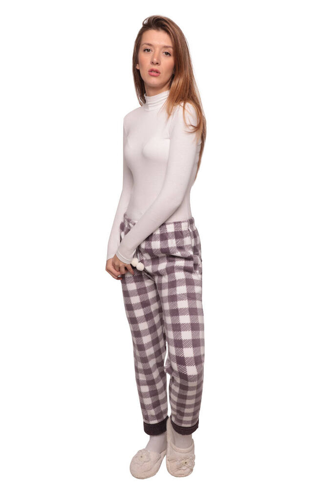 Cepli Polar Kadın Pijama Alt | Mor