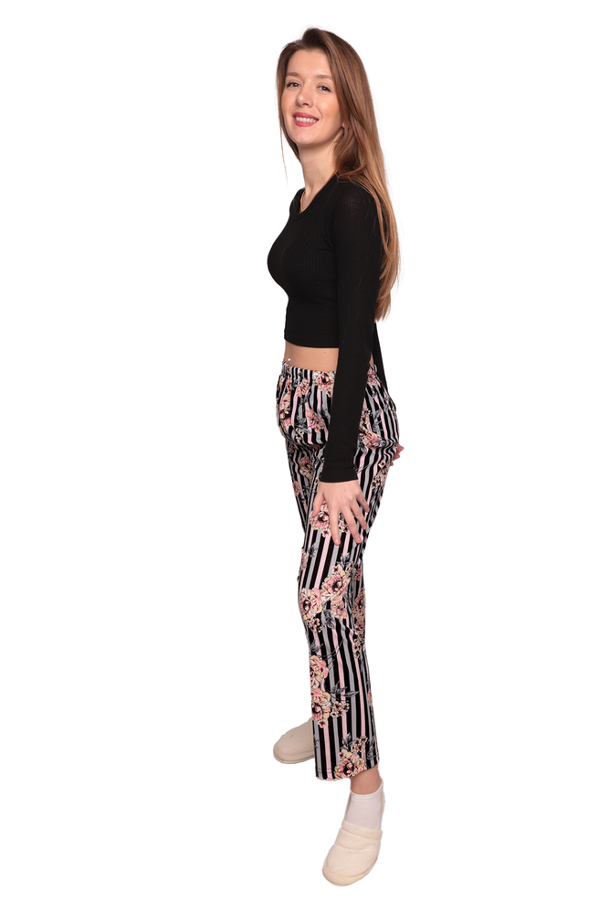Baskılı Kadın Pijama Altı 5523 | Renk1