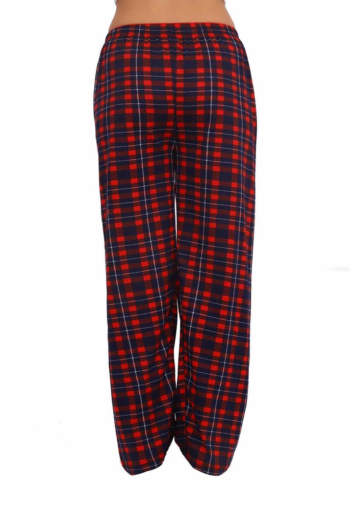 Boru Paçalı Kareli Pijama Altı 089 | Lacivert