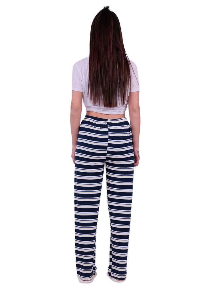 Çizgili Pijama Altı 126 | Lacivert