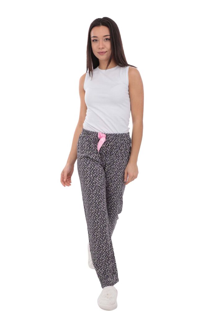 Desenli Kadın Pijama Altı 1405 | Mor
