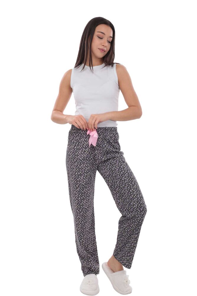 Desenli Kadın Pijama Altı 1405 | Mor