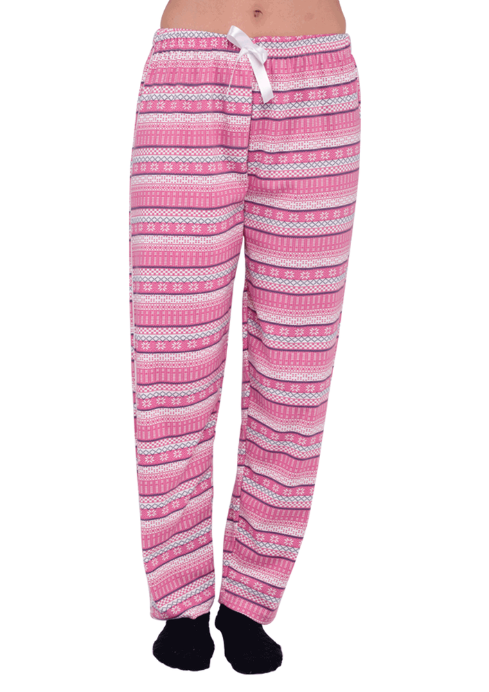 Simisso Boru Paça Desenli Pembe Pijama Altı 155 | Pembe