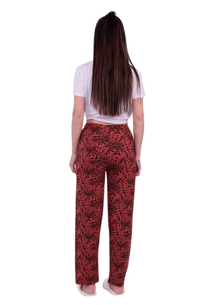 Leopar Desenli Pijama Altı | Kiremit