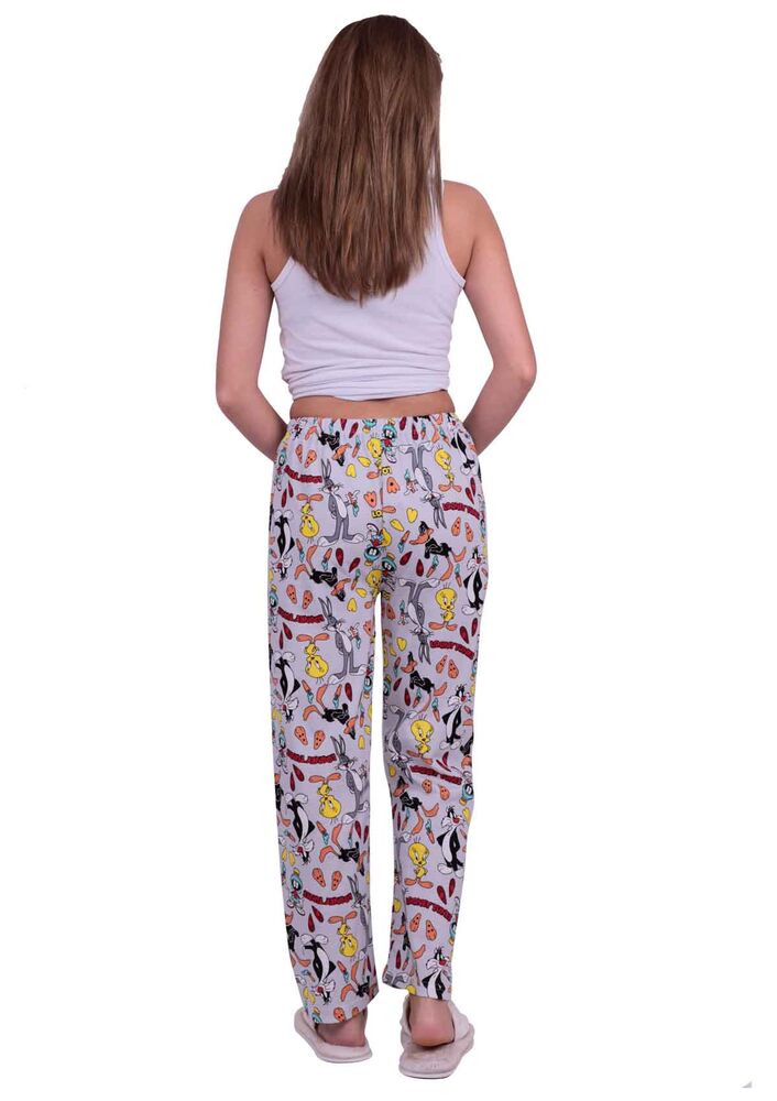 Karakter Desenli Kadın Pijama Altı | Gri