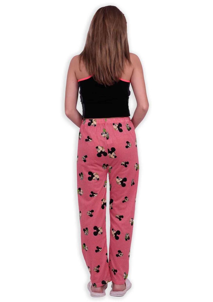 Desenli Kadın Pijama Altı | Kırmızı