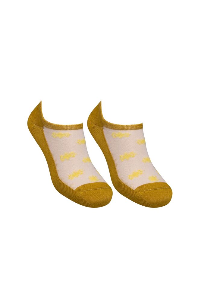 Woman Bamboo Sneakers Patterned Socks 27619 | Green
