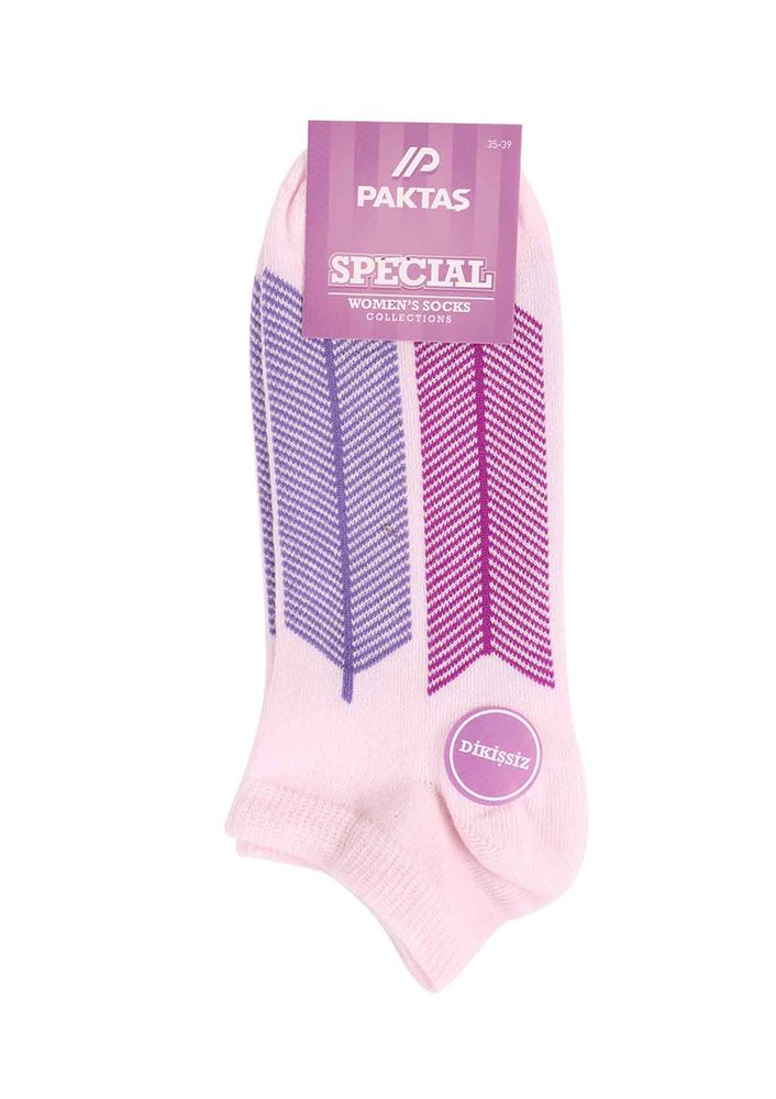Paktaş Desenli Patik Çorap 2536 | Pembe
