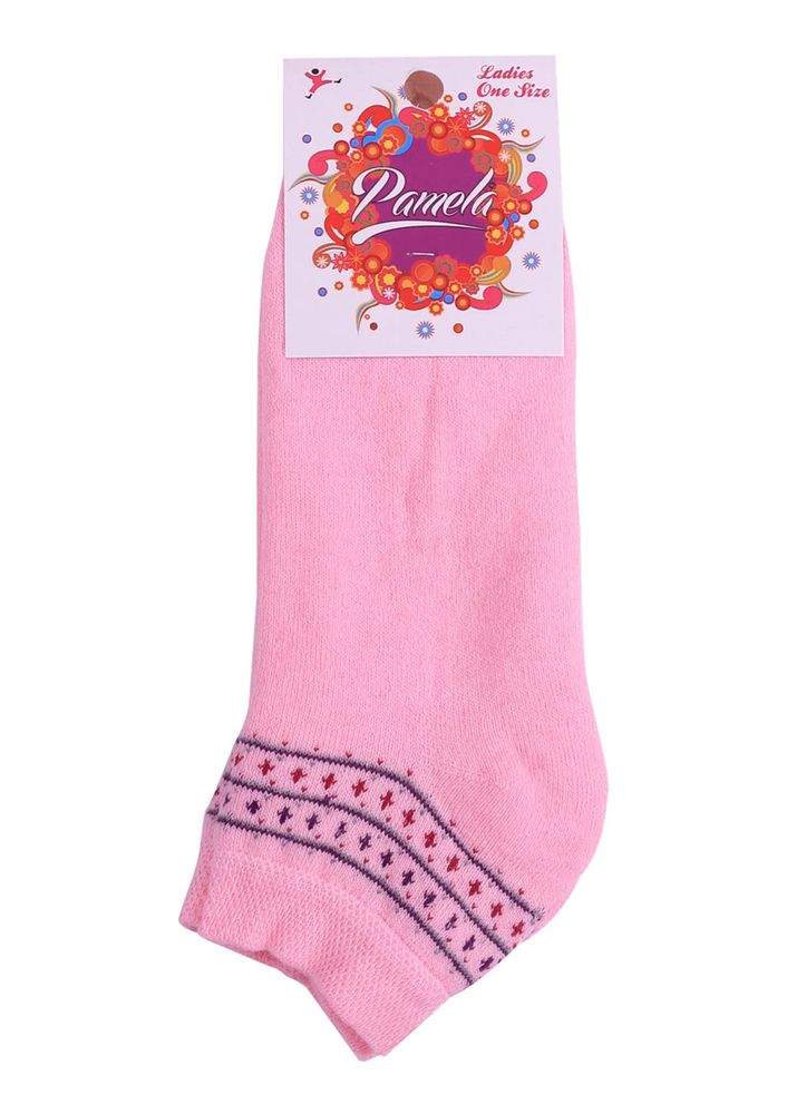 Bileği Desenli Çorap 620 | Pembe