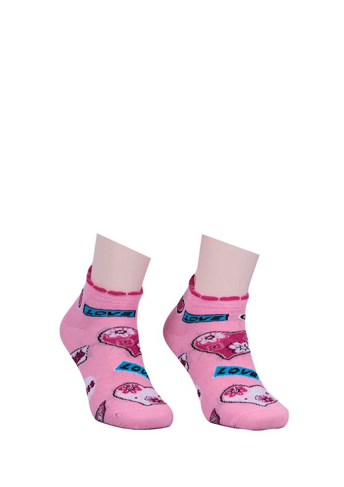 Pery Desenli Soket Çorap 059 | Pembe
