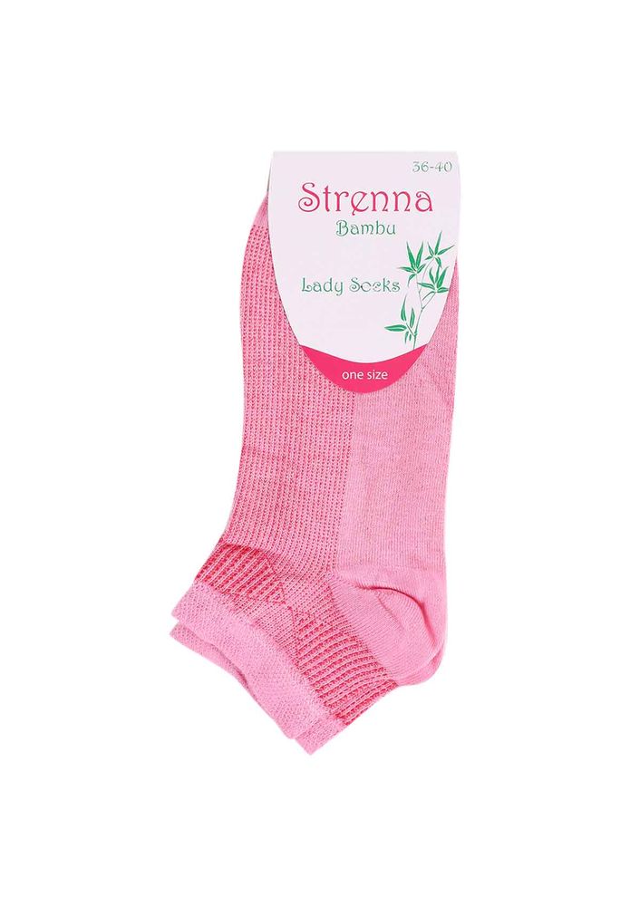 Desenli Bambu Çorap 408 | Pembe