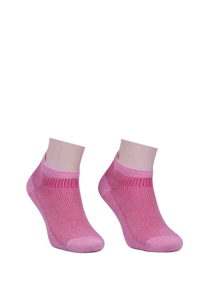 Desenli Bambu Çorap 408 | Pembe