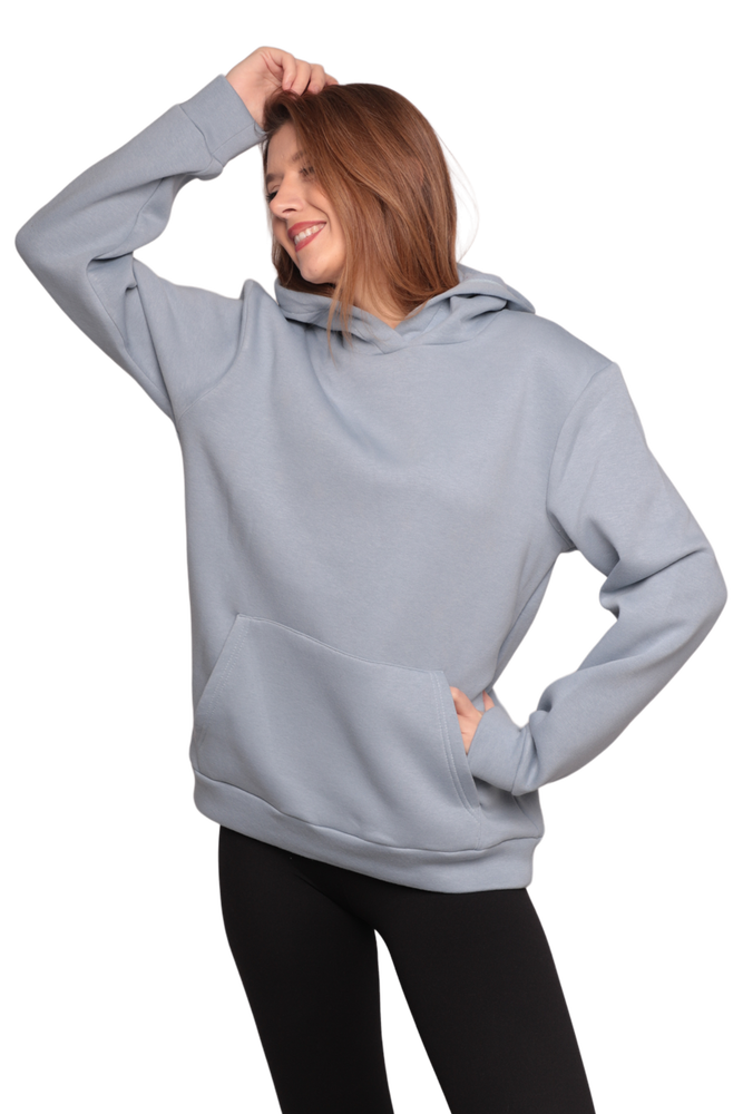 Kapşonlu 3 İplik Sweatshirt 0153 | Açık Mavi