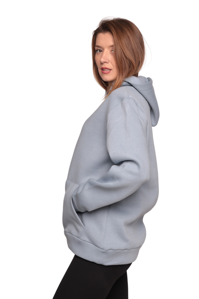 Kapşonlu 3 İplik Sweatshirt 0153 | Açık Mavi