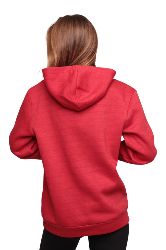 Kapşonlu 3 İplik Sweatshirt 0153 | Kırmızı