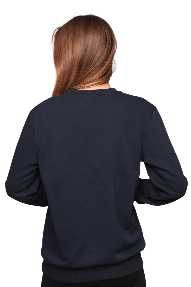 Bisiklet Yaka Kadın Sweatshirt 0149 | Lacivert