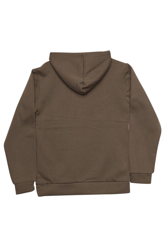 Kanguru Cepli Kapşonlu Sweatshirt 8135 | Haki