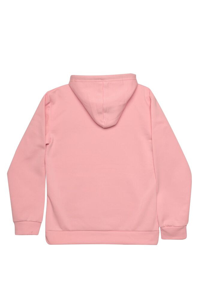 Kanguru Cepli Kapşonlu Sweatshirt 8135 | Pembe