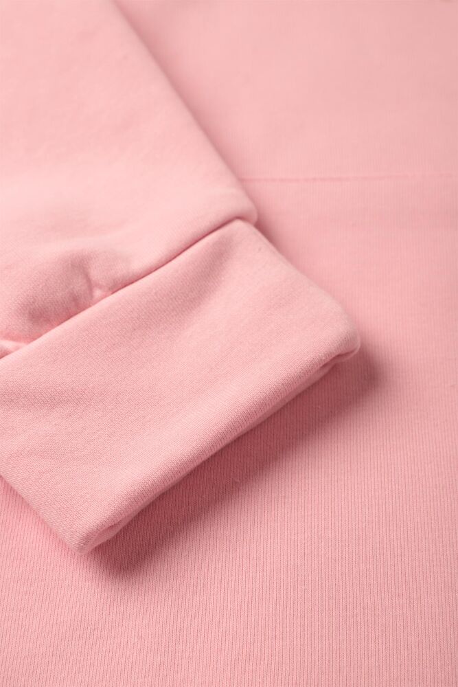 Kanguru Cepli Kapşonlu Sweatshirt 8135 | Pembe