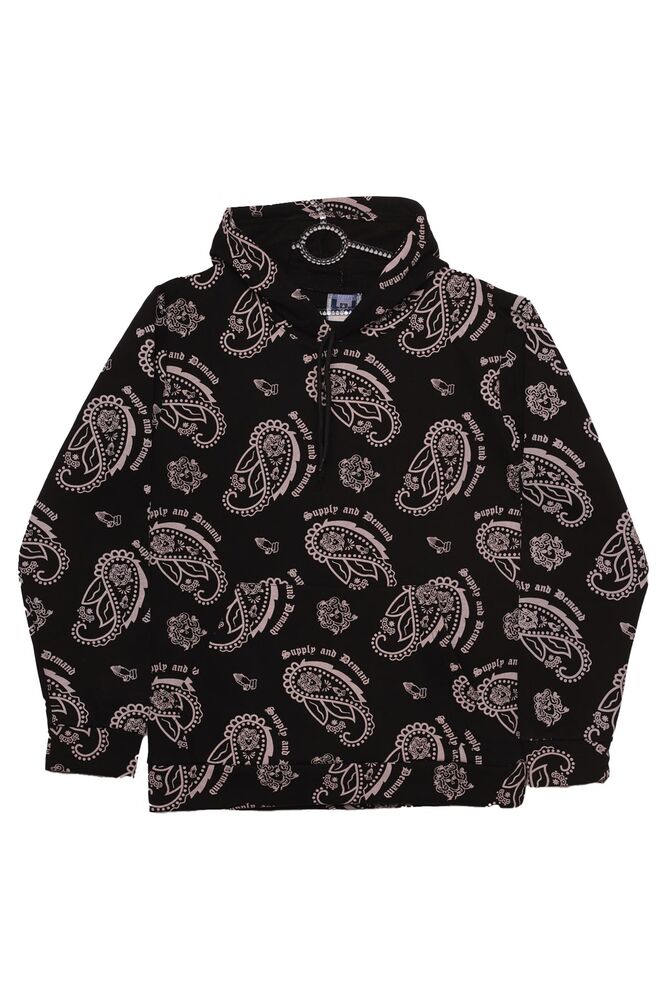 Kanguru Cepli Kapşonlu Sweatshirt 8135 | Siyah