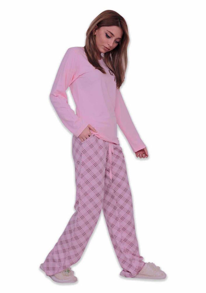 Aydoğan Modal Uzun Kol Kadın Pijama Takımı 4430 | Pembe
