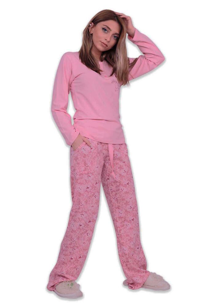 Aydoğan Modal Uzun Kol Kadın Pijama Takımı 4441 | Pembe