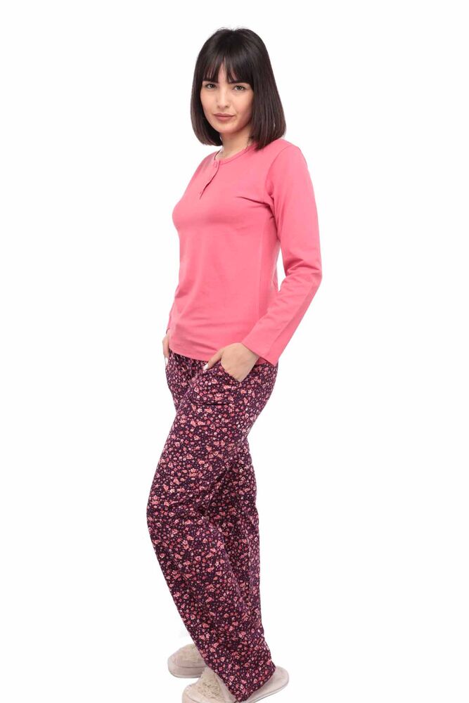 Aydoğan Modal Uzun Kol Kadın Pijama Takımı 4429 | Pembe