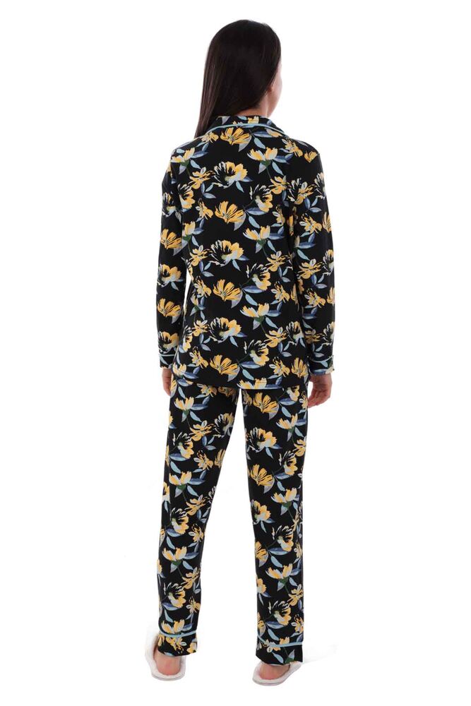 Koza Desenli Kadın Pijama Takımı 70548 | Lacivert
