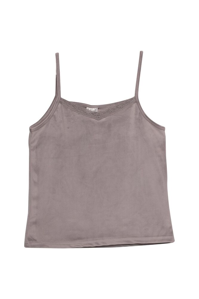 Kadın Kadife 3 lü Pijama Takımı 13402-1 | Gri